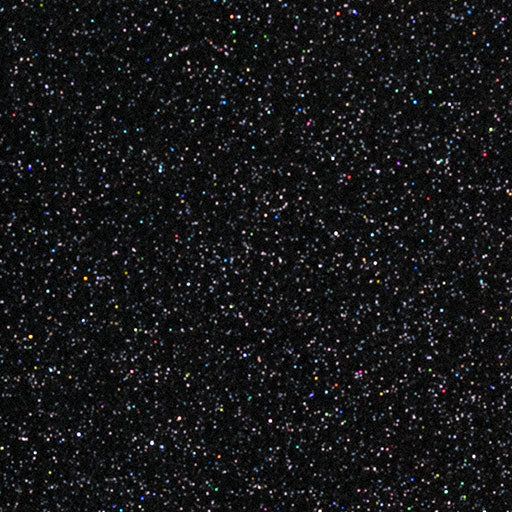 Galaxy Black Glitter HTV